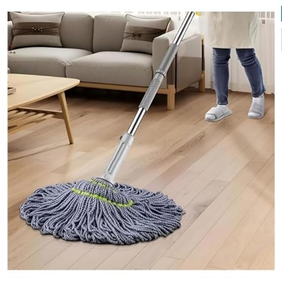 Microfiber Twist Mop for Floor Cleaning | Squeeze Twist Mop Stick | Durable Dust Mop | Easy-to-Use Floor Cleaner | Effective Pocha |