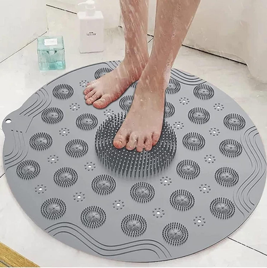 (Buy 1 Get 1 Free) Round Shape Non-Slip Bath Mat (36 CMS Diameter)